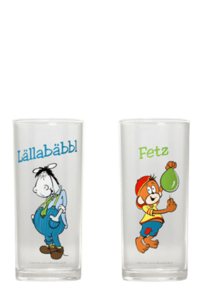 Trinkglas 2er-Set "Lällabäbbl & Fetz"