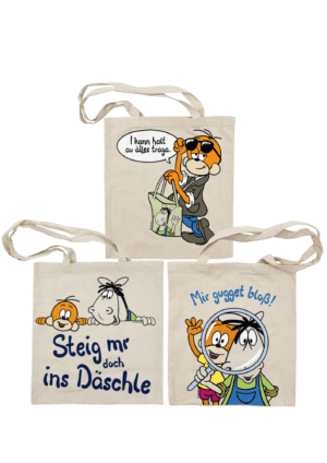 Baumwolltasche Äffle und Pferdle