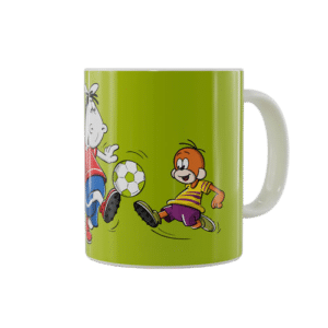 HZ-Shop - Tasse- Äffle & Pferdle "Fußball ischs halbe Leba!"